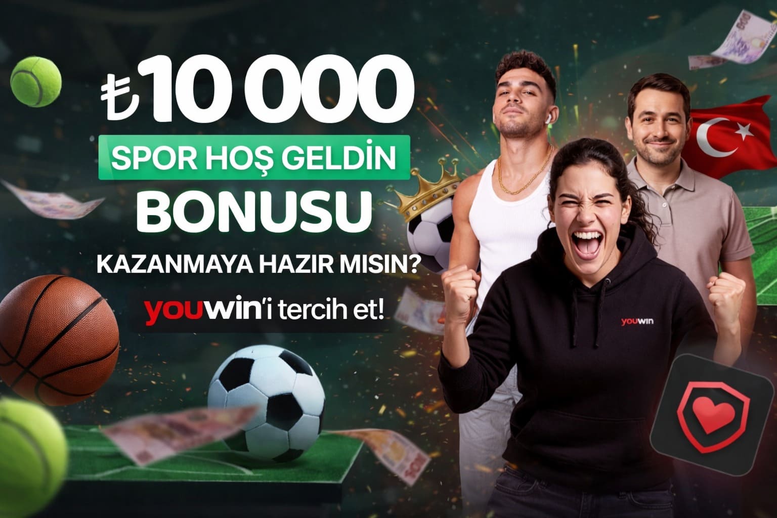 Youwin casinoda spor bahisleri için cömert bonusu
